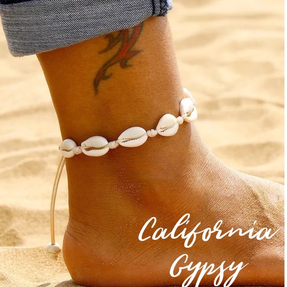 Beach Boho hippie conch shell bracelet/ anklet - Picture 5 of 5